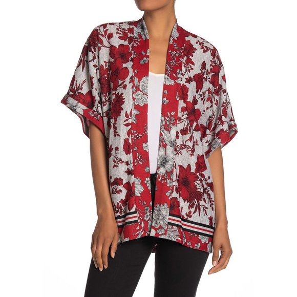 bobeau Other - Bobeau Floral Print Summer Cardigan Kimono Coverup